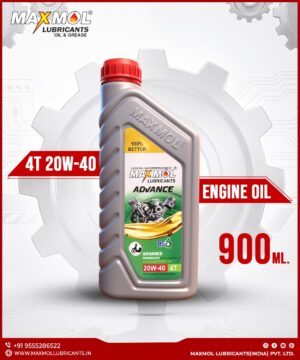 Maxmol Advance 4T 20W-40 Bike Engine Oil 900 ML – 20W-40 4T Bike Engine Oil for Motorcycle