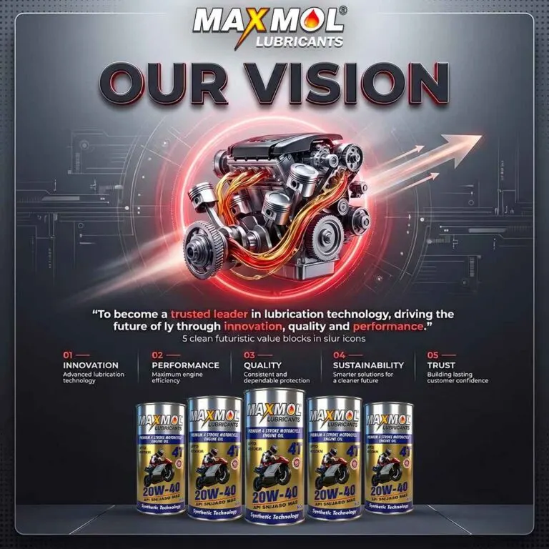 Maxmol Lubricants 4T motorcycle engine oils for superior protection and smooth performance in extreme riding conditions