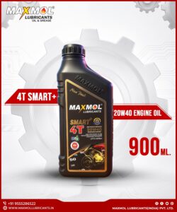 Maxmol 4T Smart 20W40 motorcycle engine oil in 900ml bottle for 4-stroke bikes
