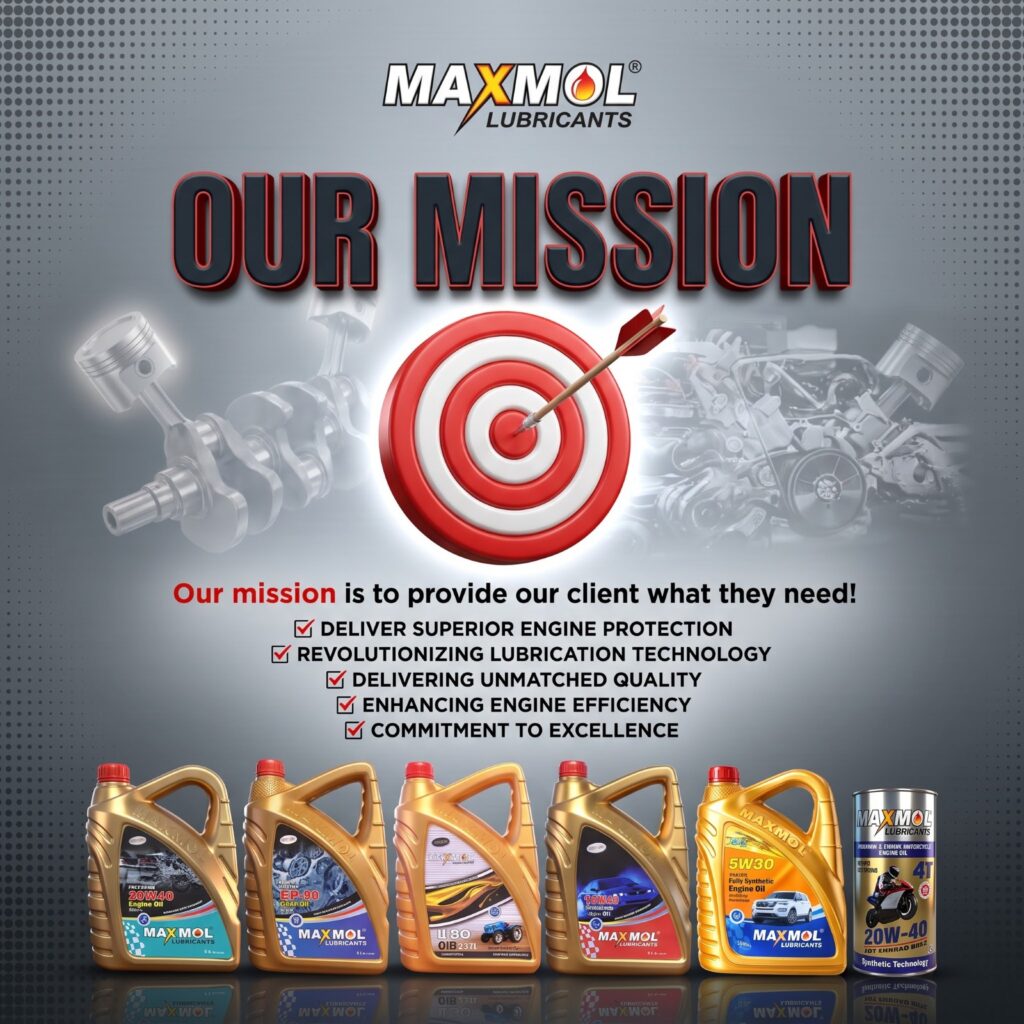 MAXMOL Lubricants mission featuring engine oils and automotive lubrication products