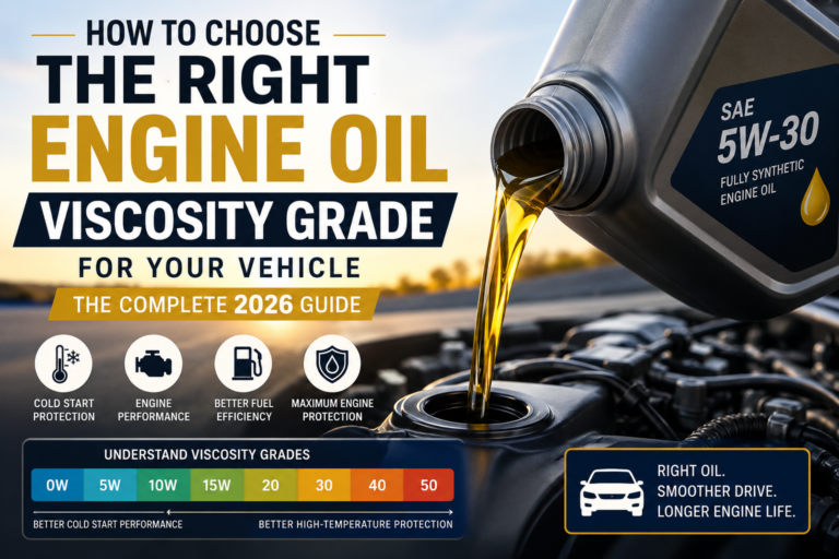 MAXMOL 20W-40 4T engine oil bottle featured in a 2026 guide to choosing the right engine oil viscosity grade